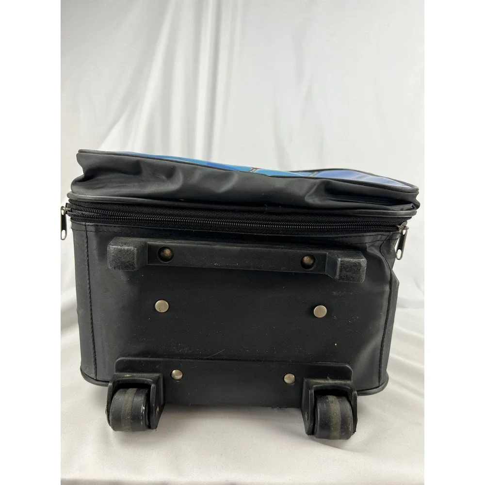 Marvel Spider-Man Kids Rolling Suitcase 2001 Pyramid Black Blue Vintage Fair